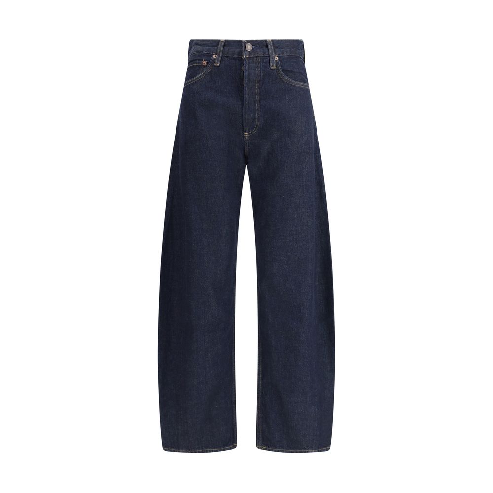 Agolde Blue Recycled Cotton High-Waisted Jean
