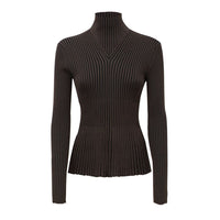 Bottega Veneta Brown Viscose Turtleneck