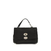 Zanellato Black Calf Leather Bos Taurus Handbag