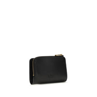 PINKO Black Calf Leather Bos Taurus Wallet