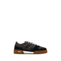 Fendi Brown Calf Leather Bos Taurus Sneakers