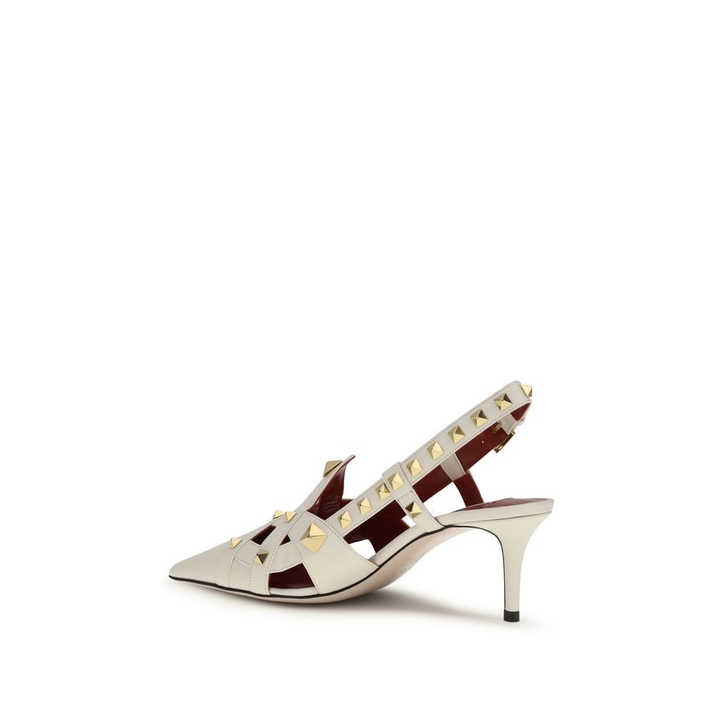 Valentino Garavani Beige Goatskin Pumps