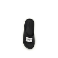 Givenchy Black Rubber Sandals