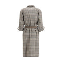 Burberry Gray Wool Casual Dress