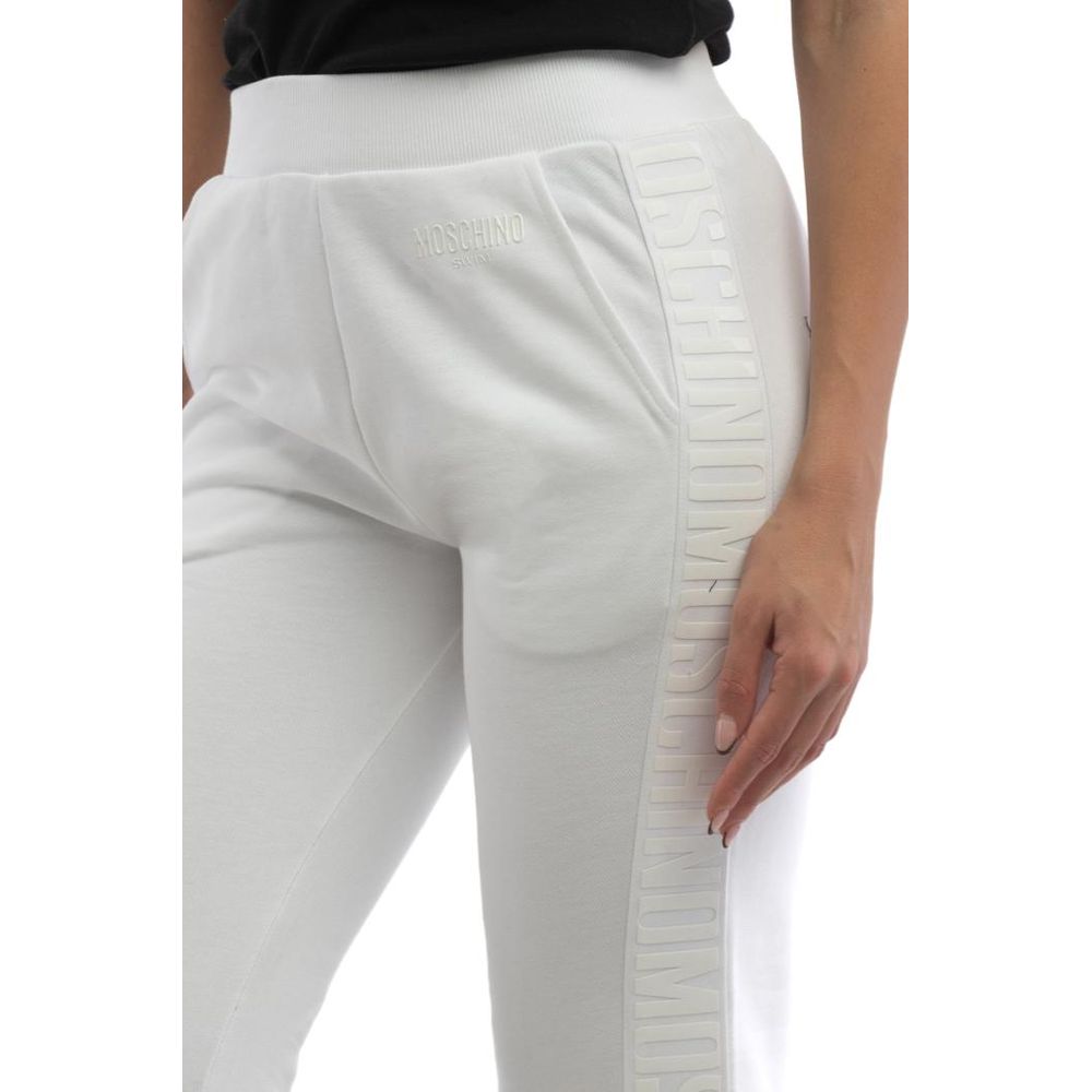 Moschino White Cotton Joggers (Workout Pants)