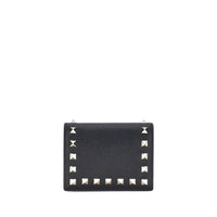 Valentino Garavani Black Calf Leather Bos Taurus Wallet