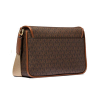 Michael Kors Brown Canvas Crossbody Bag
