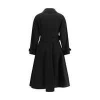 Burberry Black Cotton Trench Coat