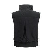 PINKO Black Nylon Sleveless Jacket