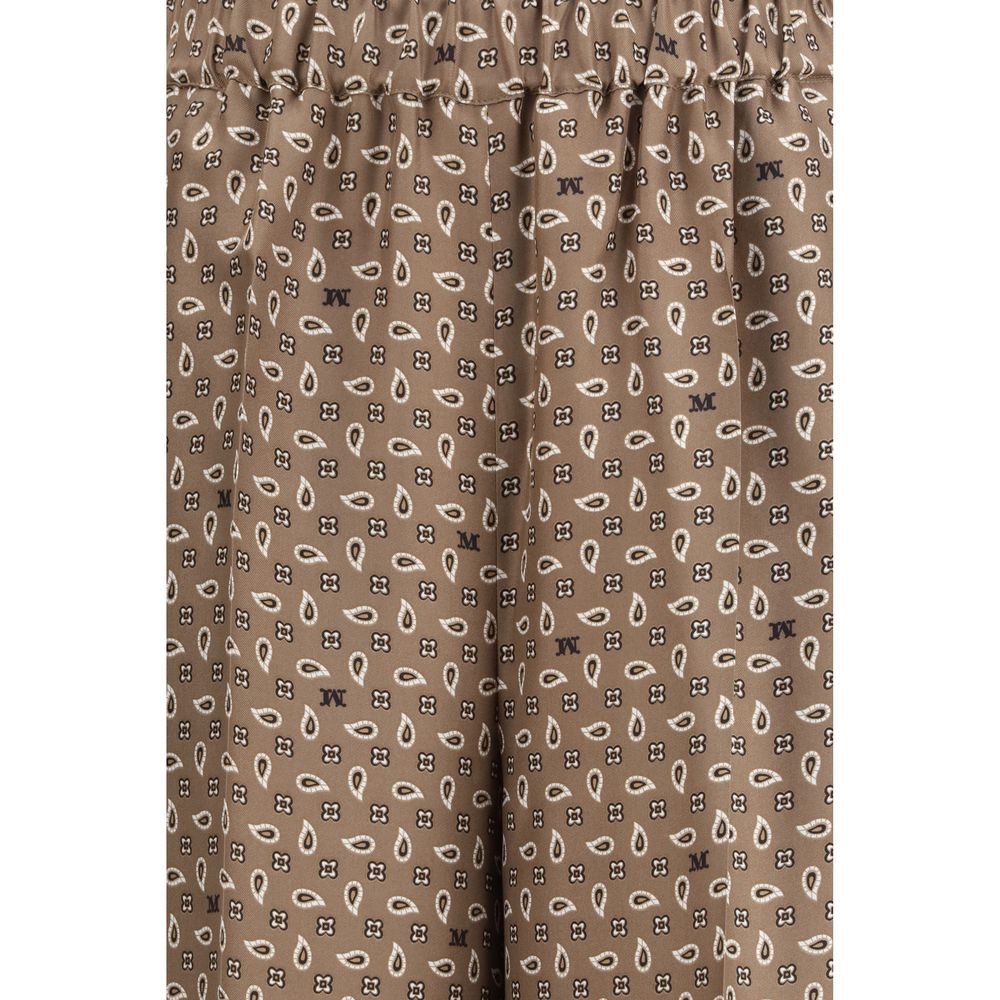 Max Mara Multicolor Silk Casual Pants