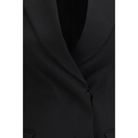 Max Mara Black Fleece Wool Blazer