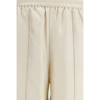 Loulou De Saison Beige Silk Casual Pants