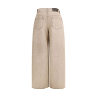 Brunello Cucinelli Beige Cotton Jeans Denim
