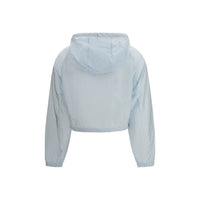 Prada Blue Recycled Polyamide Shell Jacket