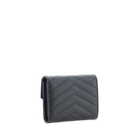 Saint Laurent Black Calf Leather Bos Taurus Wallet