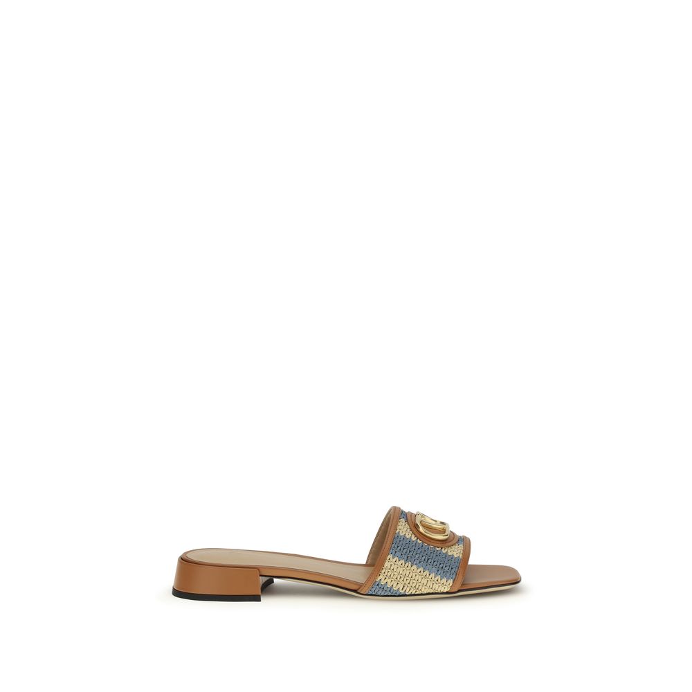 Valentino Garavani Multicolor Calf Leather Bos Taurus Sandals