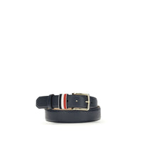 Thom Browne Blue Calf Leather Bos Taurus Regular Belt