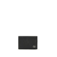 Valentino Garavani Black Calf Leather Bos Taurus Wallet