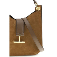Tom Ford Brown Calf Leather Bos Taurus Shoulder Bag