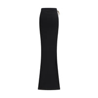 Moncler x Rick Owens Black Cotton Long Skirt
