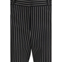 Tom Ford Black Fleece Wool Chino Pants