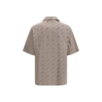 Off-White Beige Viscose Shortsleeve Shirt