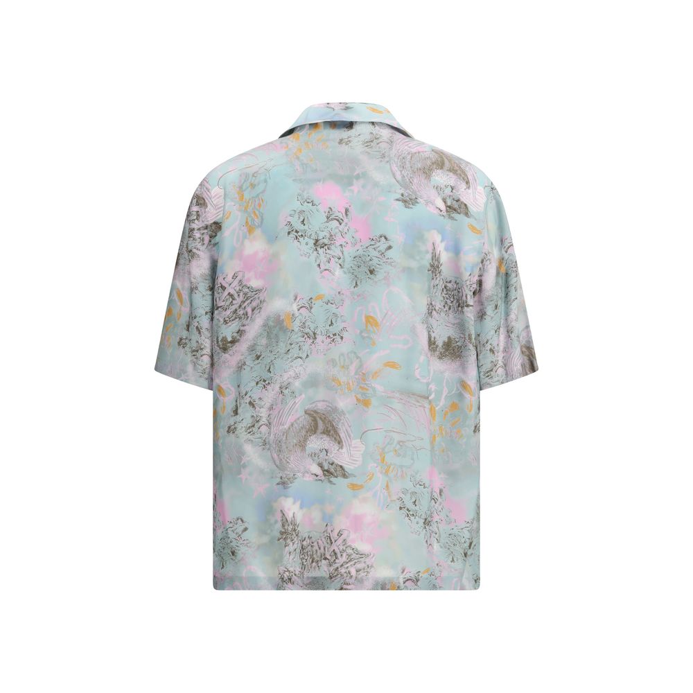 Off-White Multicolor Viscose Pattern Shirt