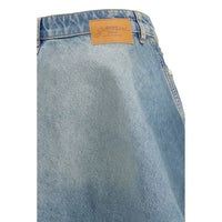 Ganni Blue Denim Skirt