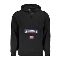 Norway 1963 Black Cotton Men's Hooded Sweatshirt
