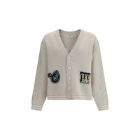 Off-White Beige Cotton Cardigan
