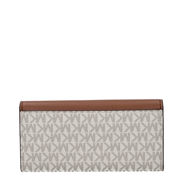 Michael Kors Beige Fabric Wallet