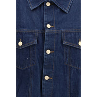 7FOR Blue Cotton Denim Jacket