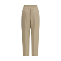 Brunello Cucinelli Beige Viscose Casual Pants