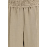 Brunello Cucinelli Beige Viscose Casual Pants
