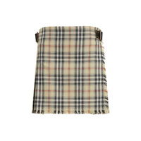 Burberry Multicolor Wool Mini Skirt