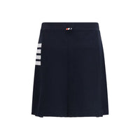Thom Browne Blue Cotton Mini Skirt