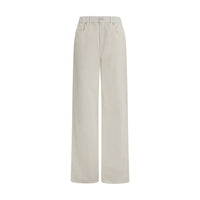 Brunello Cucinelli White Cotton Jeans Denim