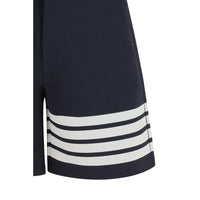 Thom Browne Blue Viscose Bermuda Shorts