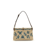 Etro Beige Viscose Shoulder Bag