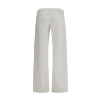 Agolde White Cotton Jeans Denim