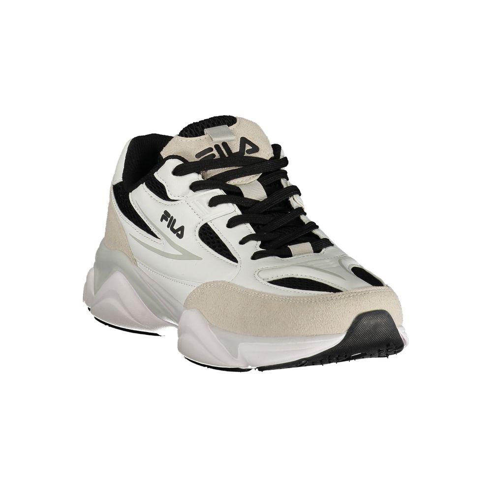 Fila White Polyester Athletic Sneakers