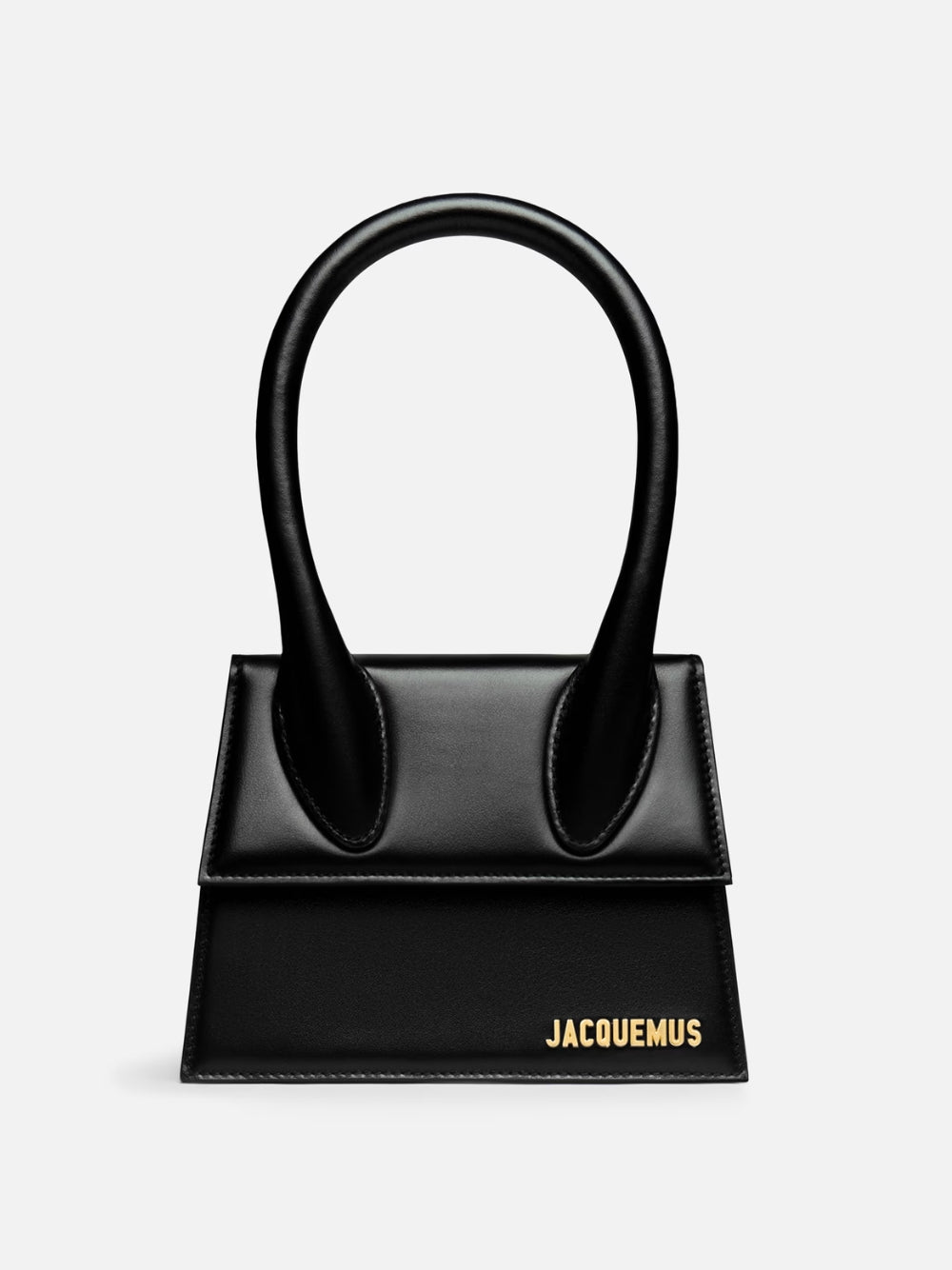 Jacquemus Black  leather Le Chiquito moyen bag