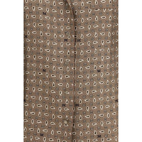 Max Mara Brown Silk Pattern Shirt