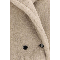Max Mara Beige Alpaca Vicugna Pacos Coat