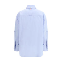 Thom Browne Blue Cotton Pattern Shirt