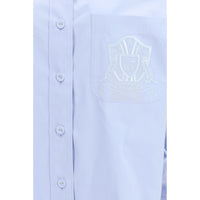 Thom Browne Blue Cotton Pattern Shirt