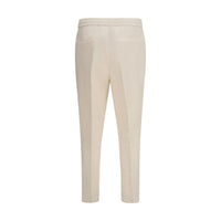 Brunello Cucinelli Beige Linen Casual Pants
