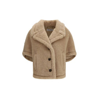 Max Mara Beige Alpaca Vicugna Pacos Coat