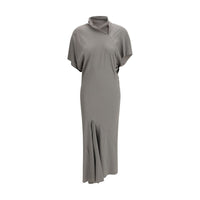 Rick Owens Gray Acetate Casual Dress