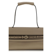 Moschino Beige Calf Leather Bos Taurus Handbag